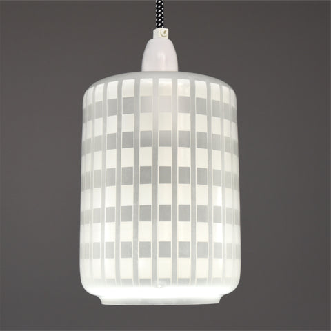 Mid-Century Modern 1960s  Frosted glass ceiling light