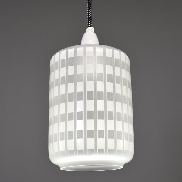 Mid-Century Modern 1960s  Frosted glass ceiling light