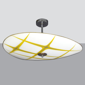 1950s-1960s Napako Mid-Century Modern semi-flush/fixed ceiling light