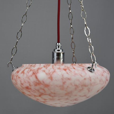 Art Deco glass flycatcher ceiling light shade