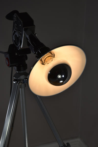 1960s 'Zoom Zoom Zoom' Bolex Tall Camera Light, Floor Lamp