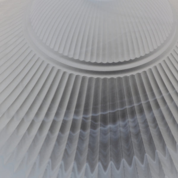 Marbled fluted and sandblasted glass pendant shade/ceiling light