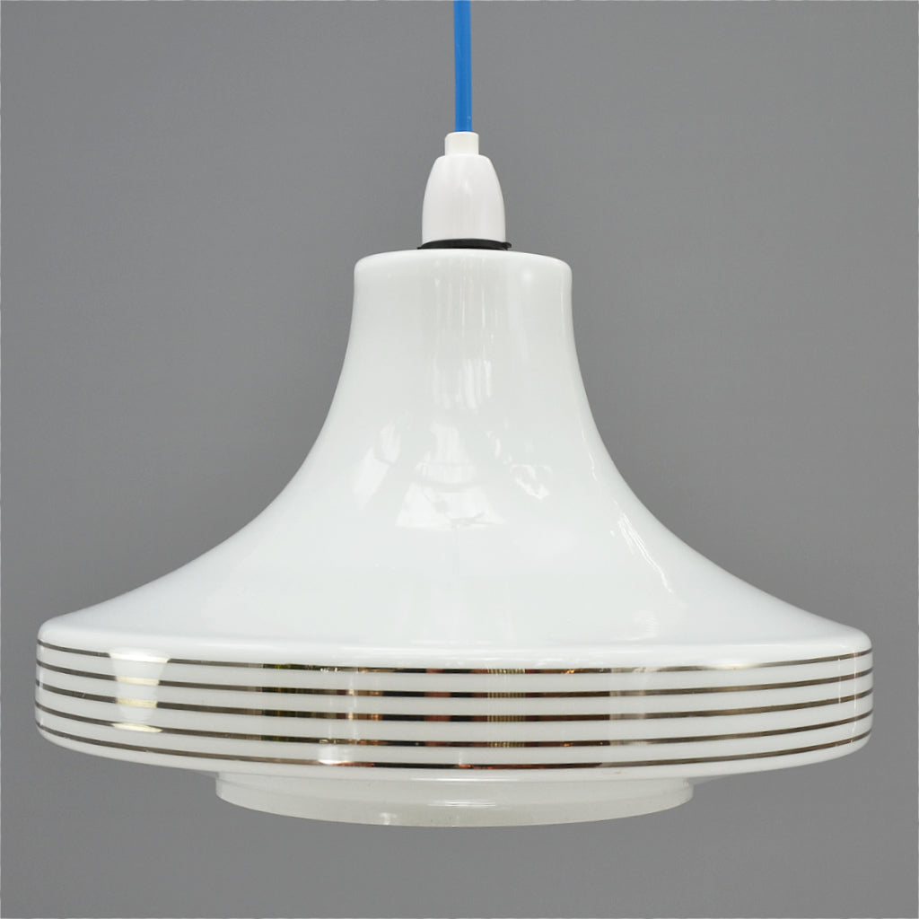 White glass shop pendant light shade