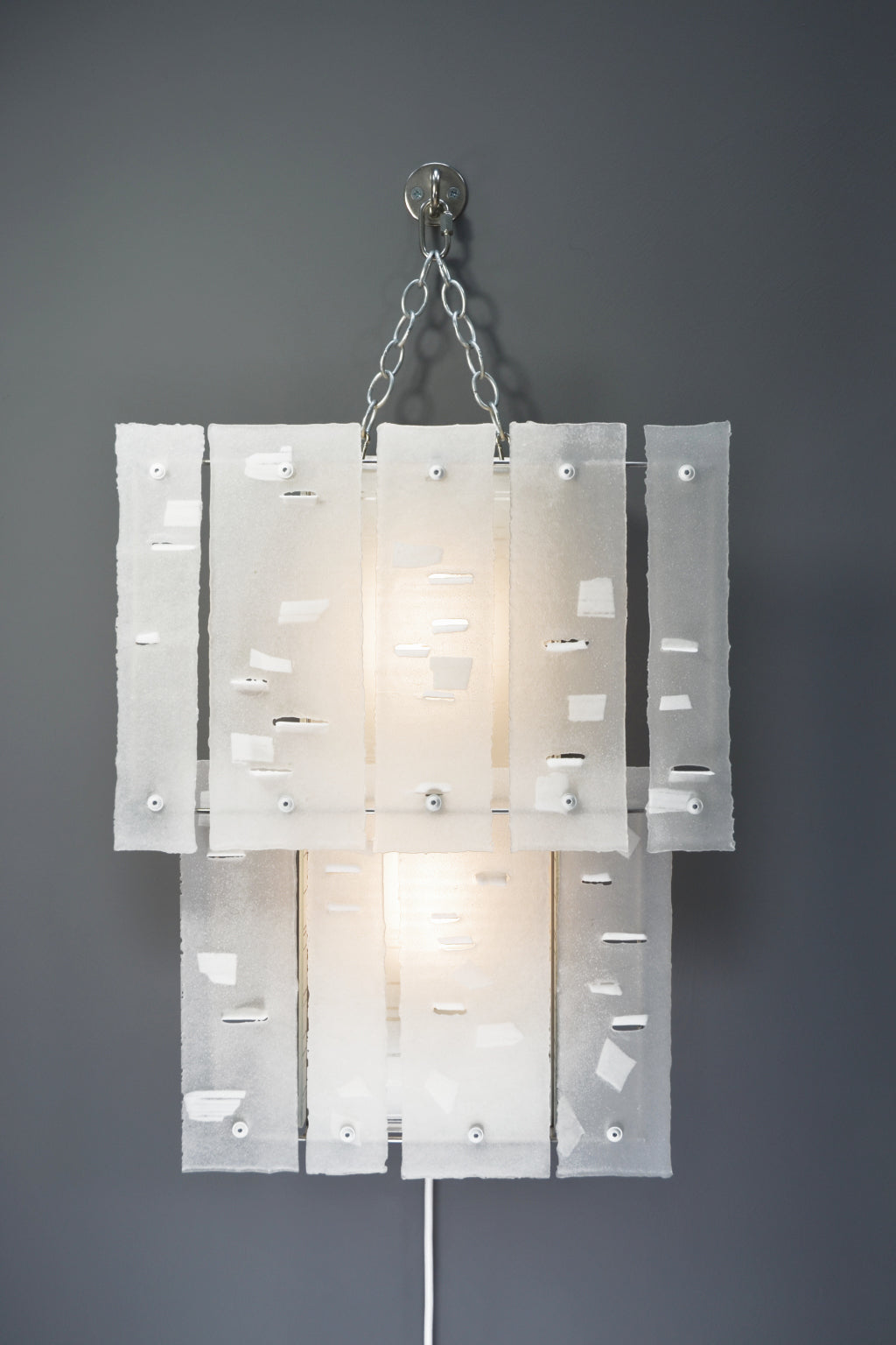 White Abstraction (white), Plug-in Wall light/Sconce