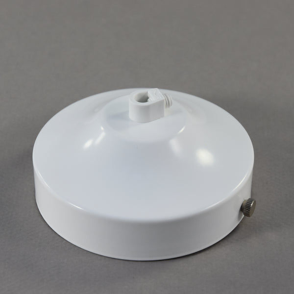 white metal ceiling rose