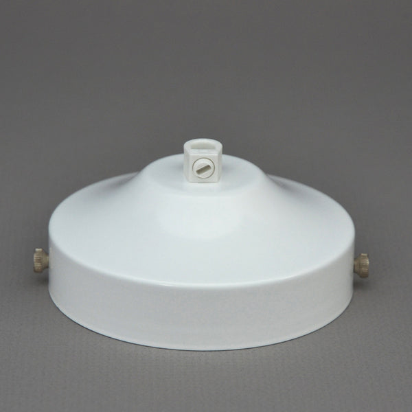 Retro white and clear glass pendant light