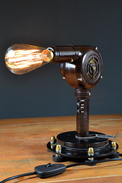 'Light Wave' Hairdryer Table lamp