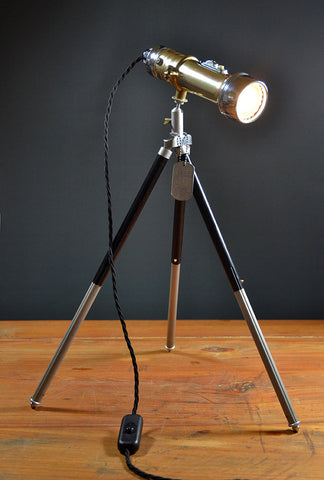 The 'Pifco Usherette’ Upcycled Torch Table Lamp/Desk Lamp