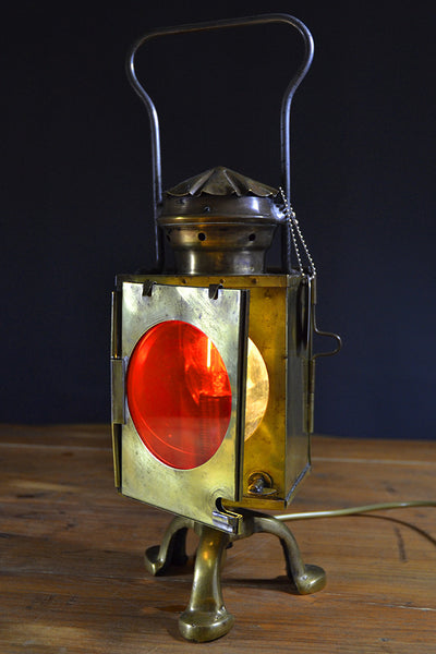 The ‘Signalman’ Vintage Brass Table lamp/Desk Lamp