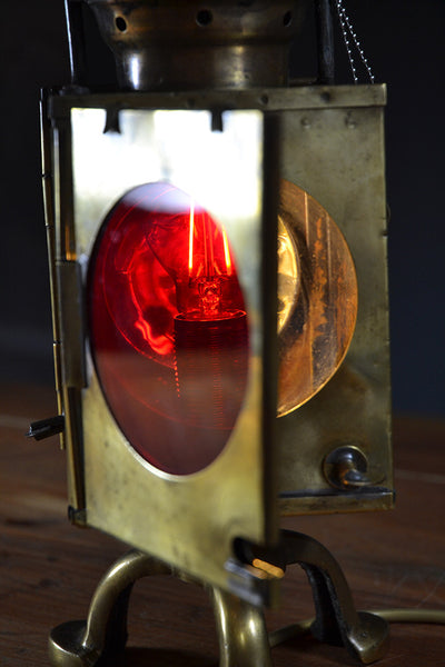 The ‘Signalman’ Vintage Brass Table lamp/Desk Lamp