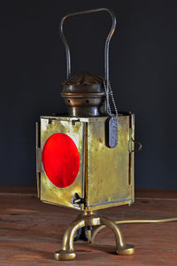 The ‘Signalman’ Vintage Brass Table lamp/Desk Lamp