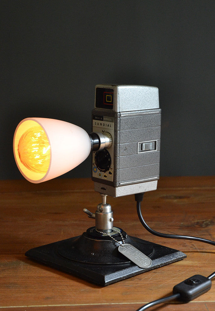 The 'Sundial' Camera Light, Quirky Table Lamp/Desk lamp